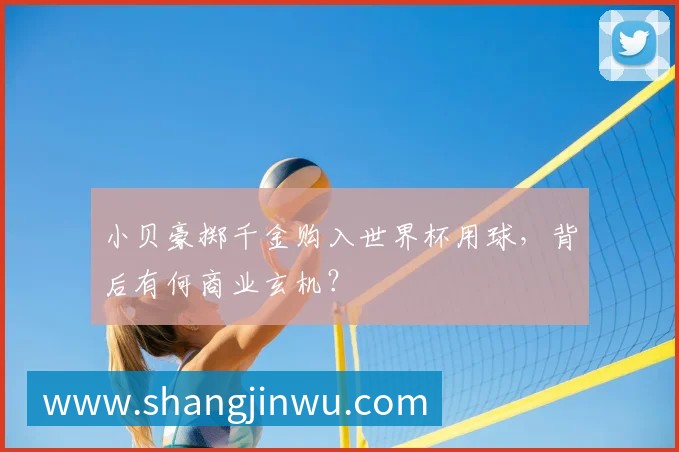 小贝豪掷千金购入世界杯用球,背后有何商业玄机?